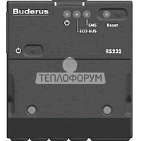 Система управления Buderus Logamatic Межсетевой интерфейс RS232