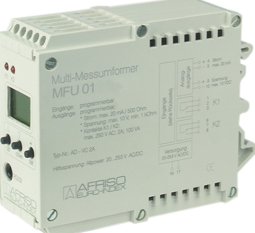 Многофункциональный измерительный преобразователь MFU 01 с дисплеем и кнопочным пультом 