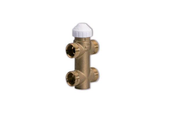 Трехходовой бронзовый зональный клапан для фэнкойлов с 4-мя присоединительными отверстиями Watts серии 4131