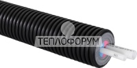 Труба Uponor  теплоизолированная для наружного применения Aqua Twin PN10, длина 200м